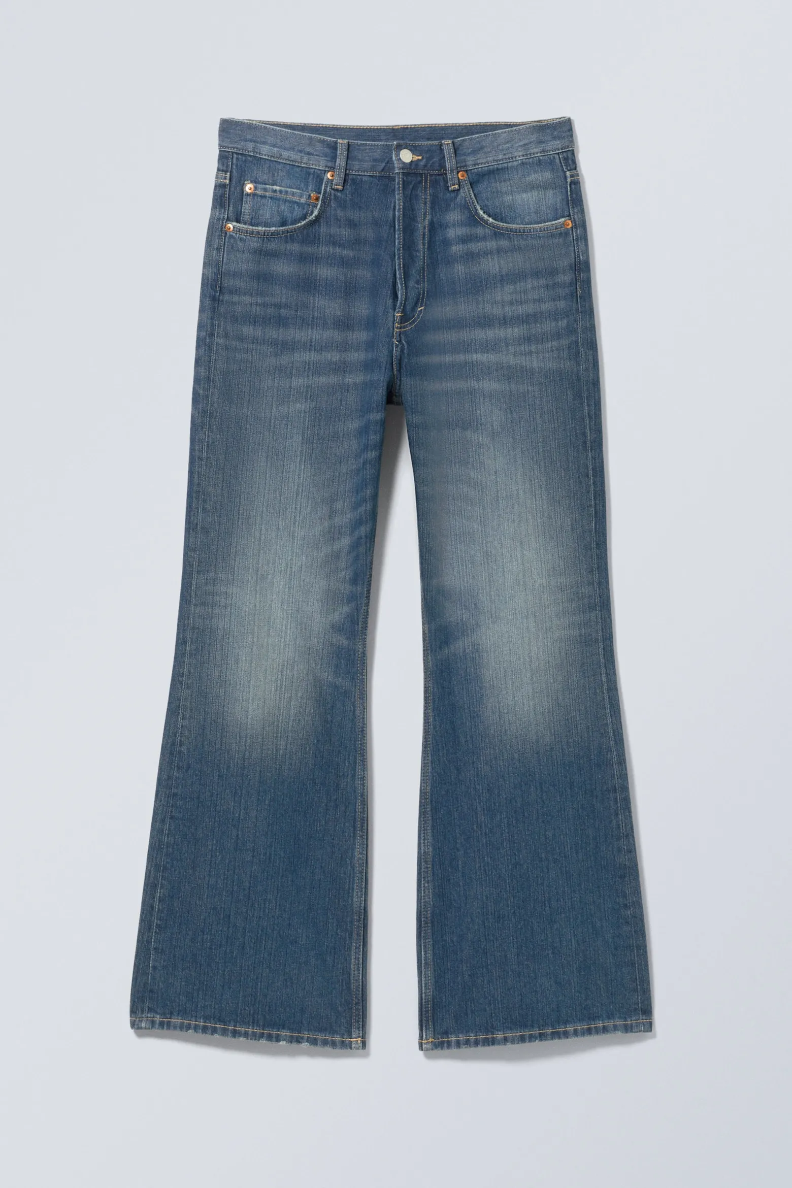 TIME LOOSE BOOTCUT LEG JEANS|Weekday Best Sale