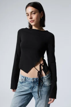 TOP MIT SEITLICHER BINDUNG|Weekday Store