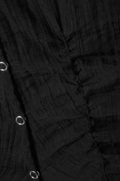 TRANSPARENTES OBERTEIL MIT FLÜGELÄRMELN|Weekday Store