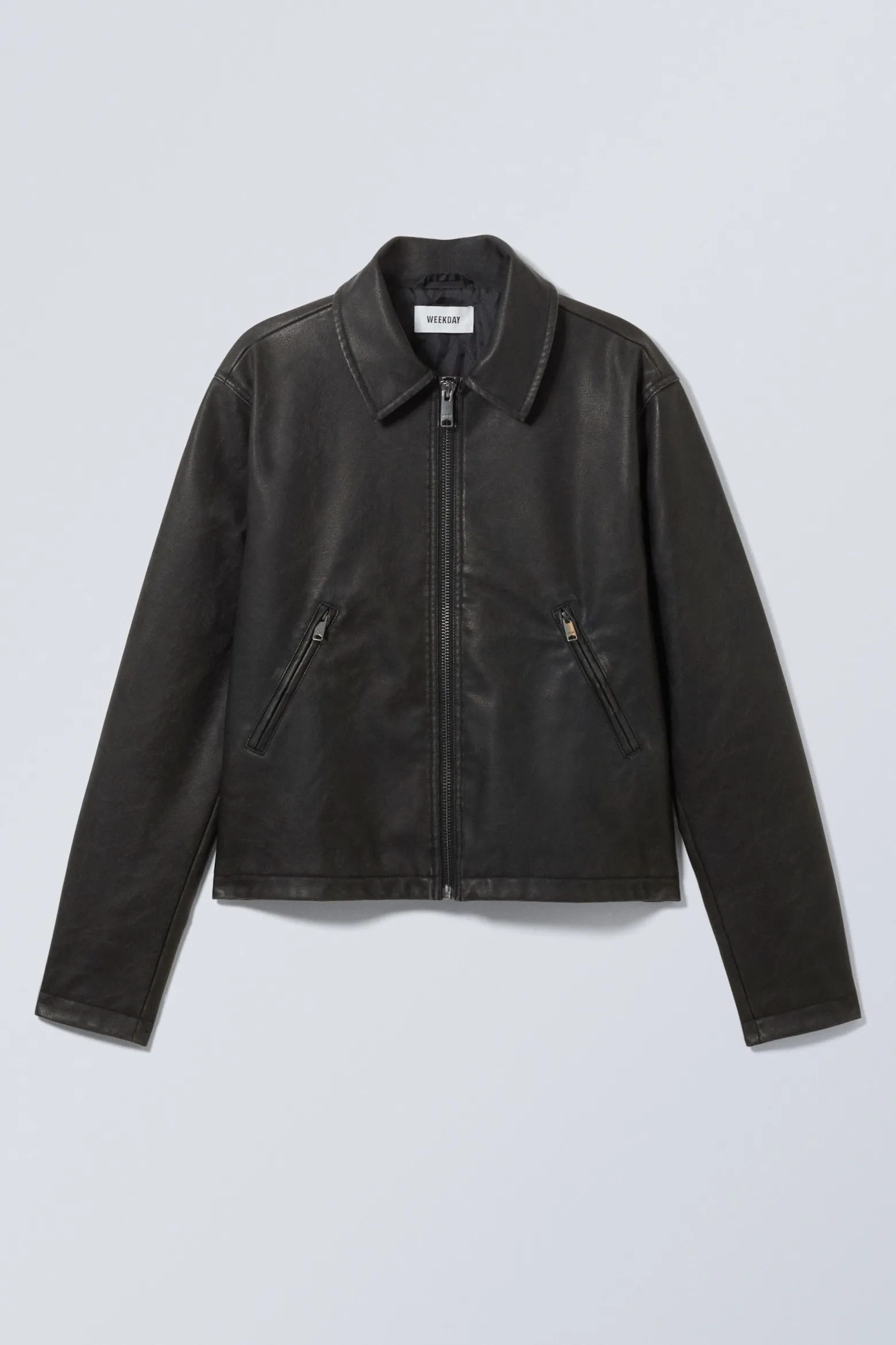 VERKÜRZTE KUNSTLEDERJACKE|Weekday New