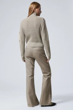 VERWASCHENER RIPPSTRICK-CARDIGAN MIT ZIPPER|Weekday Clearance