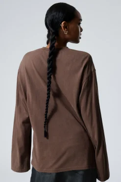 WEICHES LANGARMOBERTEIL IN OVERSIZED-PASSFORM|Weekday Online