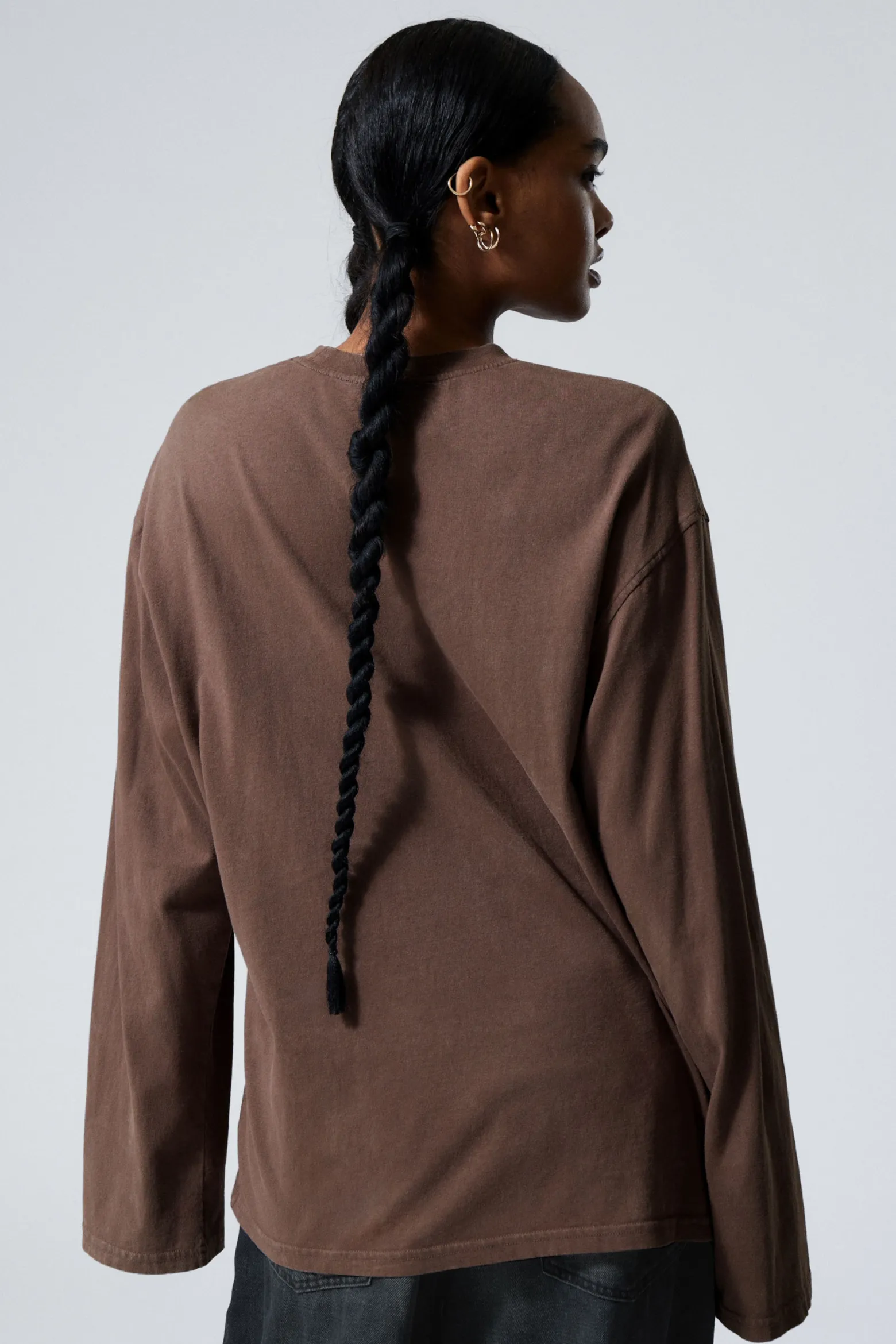 WEICHES LANGARMOBERTEIL IN OVERSIZED-PASSFORM|Weekday Online