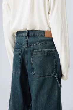 WEITE ZIMMERMANNSJEANS MIT NORMALER TAILLE|Weekday Best