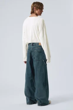 WEITE ZIMMERMANNSJEANS MIT NORMALER TAILLE|Weekday Best