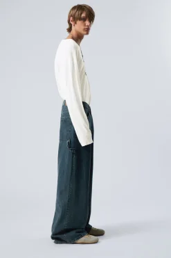 WEITE ZIMMERMANNSJEANS MIT NORMALER TAILLE|Weekday Best