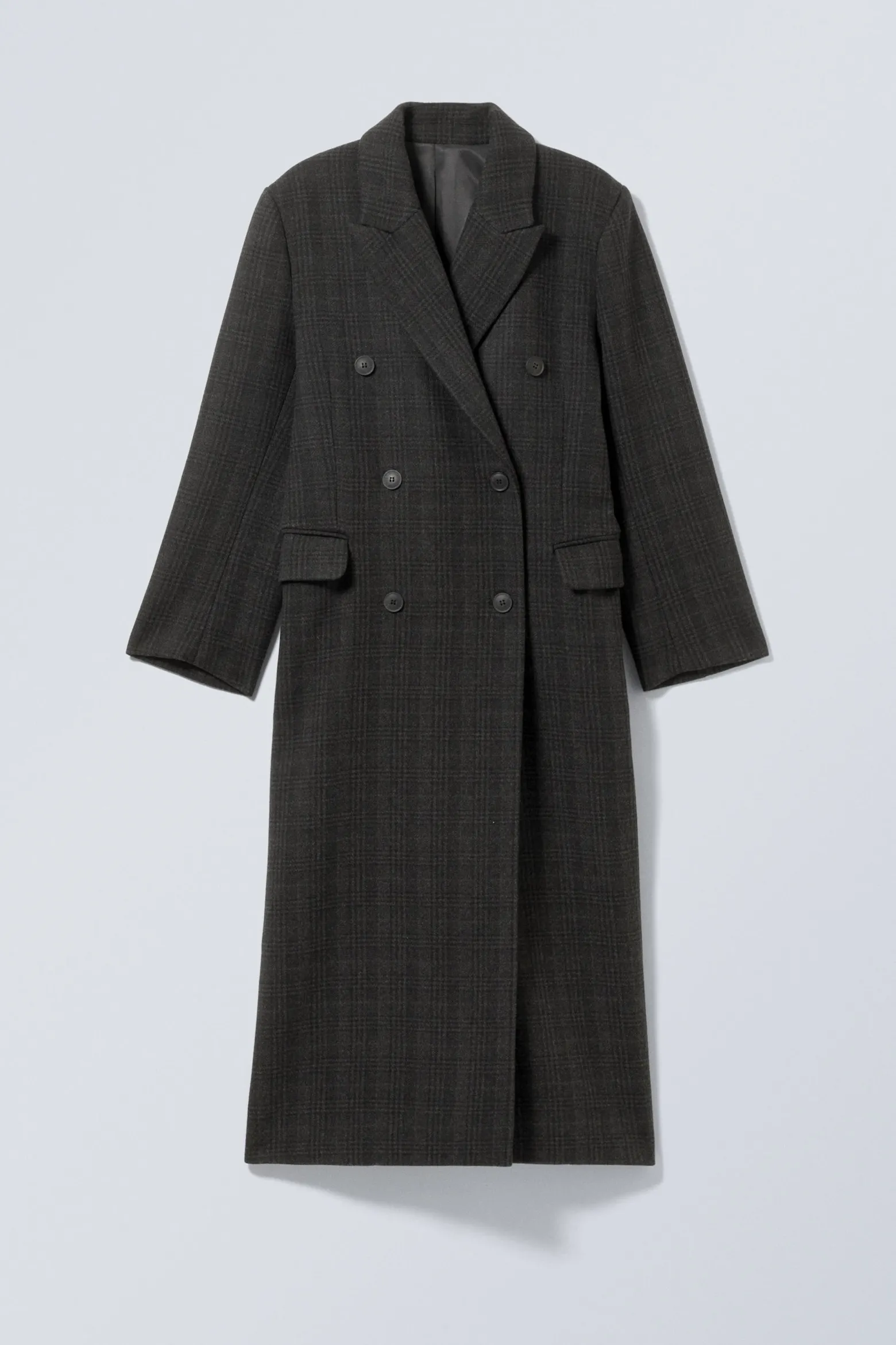 ZWEIREIHIGER OVERSIZED-MANTEL AUS WOLLMISCHUNG|Weekday Clearance