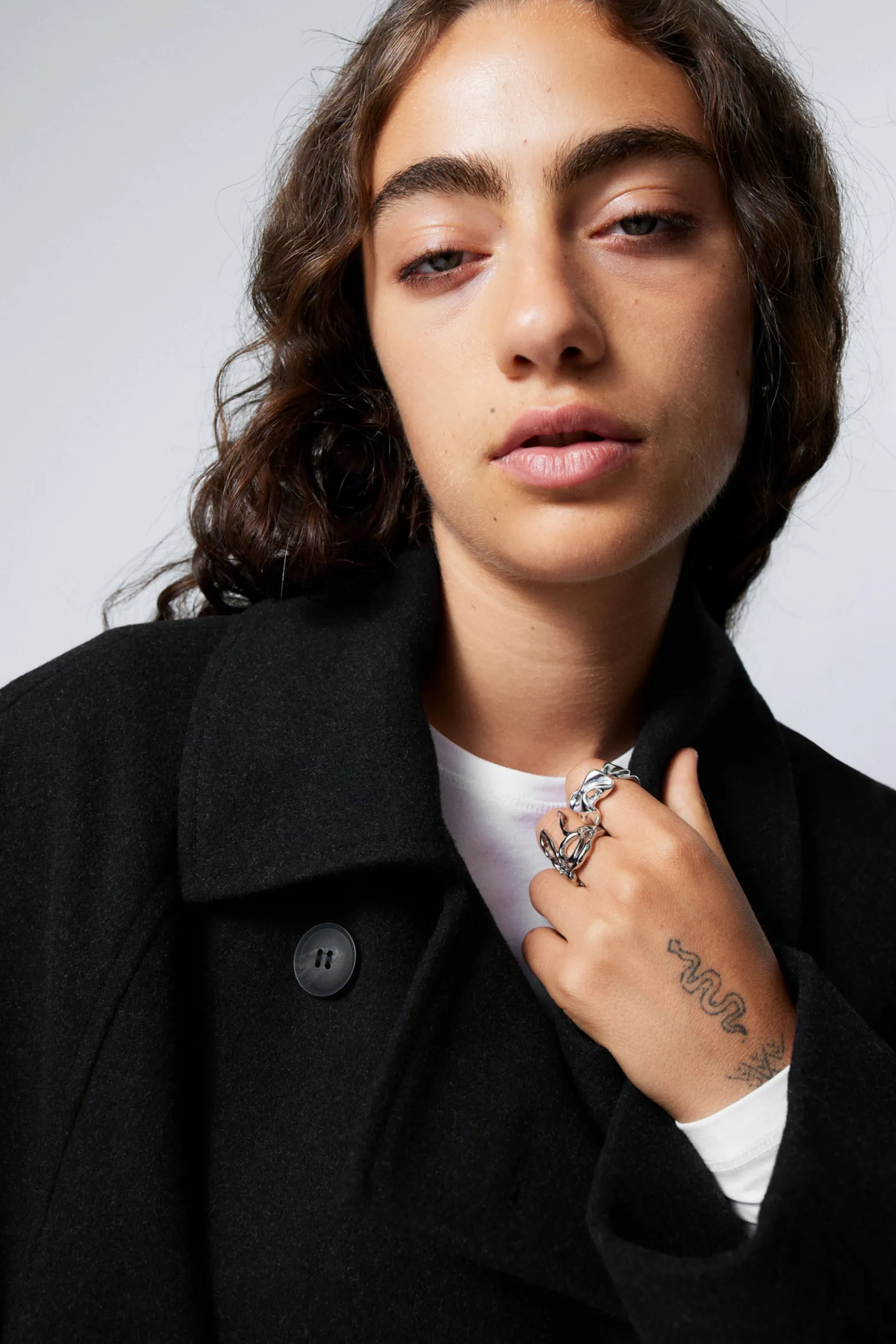 ZWEIREIHIGER OVERSIZED-MANTEL AUS WOLLMISCHUNG|Weekday Best Sale