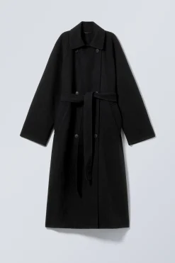 ZWEIREIHIGER OVERSIZED-MANTEL AUS WOLLMISCHUNG|Weekday Best Sale