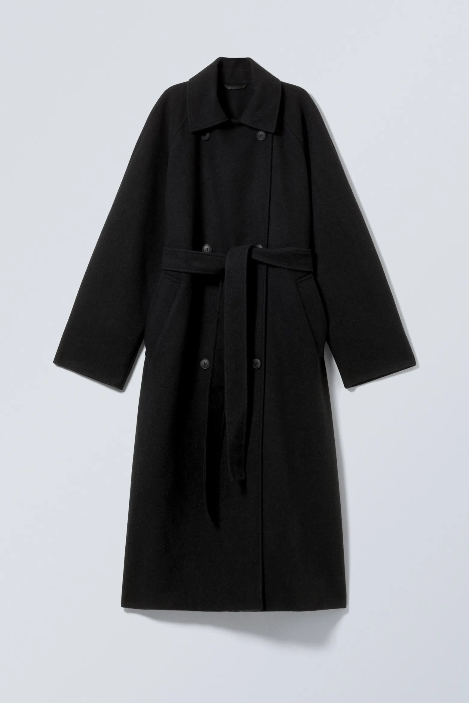 ZWEIREIHIGER OVERSIZED-MANTEL AUS WOLLMISCHUNG|Weekday Best Sale