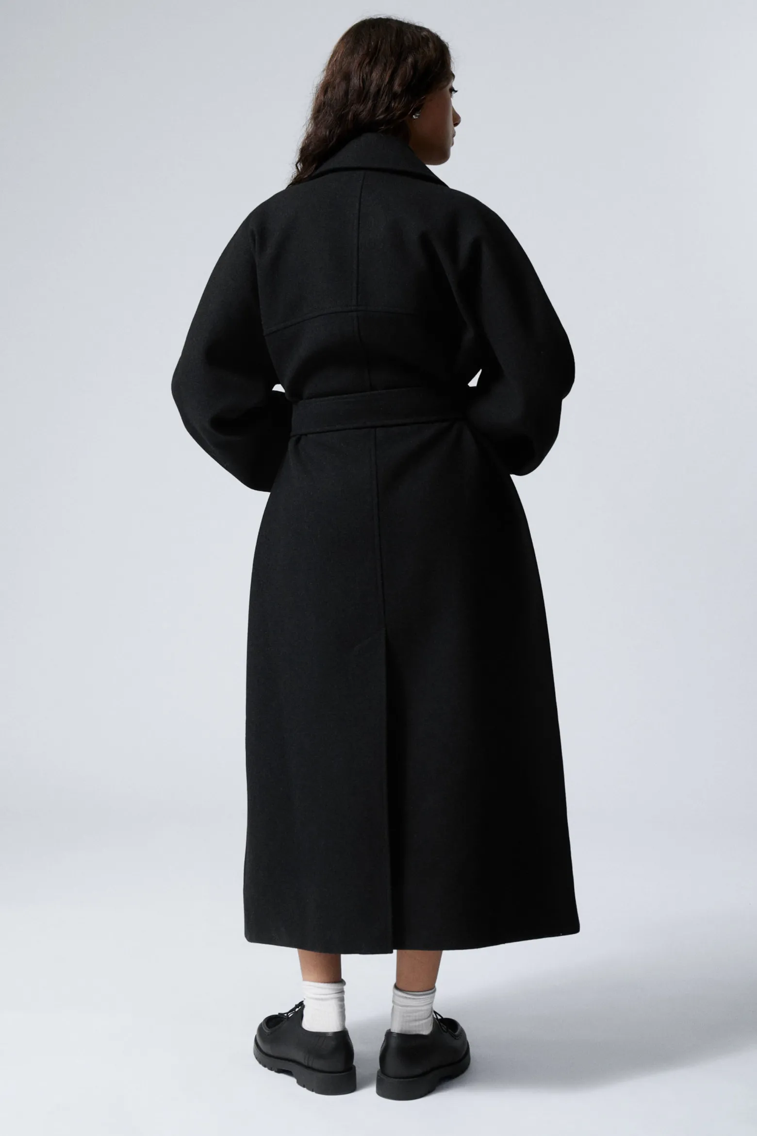 ZWEIREIHIGER OVERSIZED-MANTEL AUS WOLLMISCHUNG|Weekday Best Sale